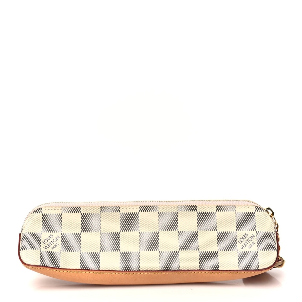 Louis Vuitton Damier Azur Elizabeth Pencil Pouch Rose Ballerine